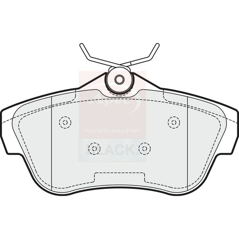 Apec Rear Brake Pad Set PAD1540B