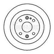 Borg & Beck 2 x Solid Rear Brake Discs BBD4994