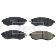 Borg & Beck 4 x Front Brake Pad Set BBP2324