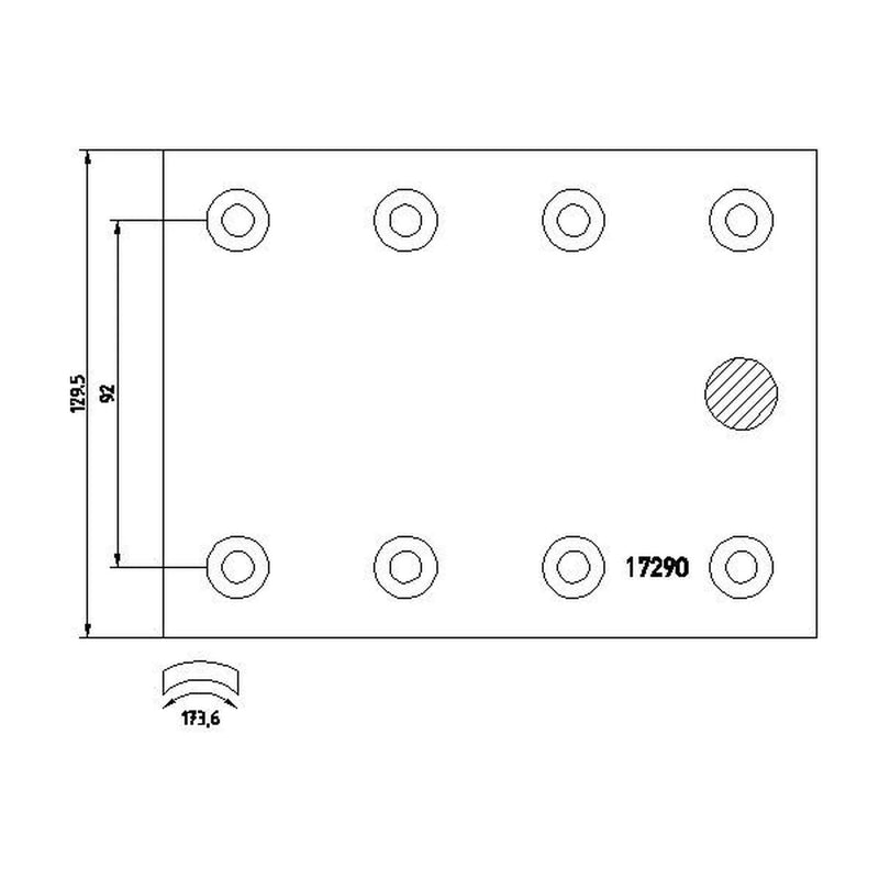 DON Don Cv Brake Lining Set MB1111122S7115