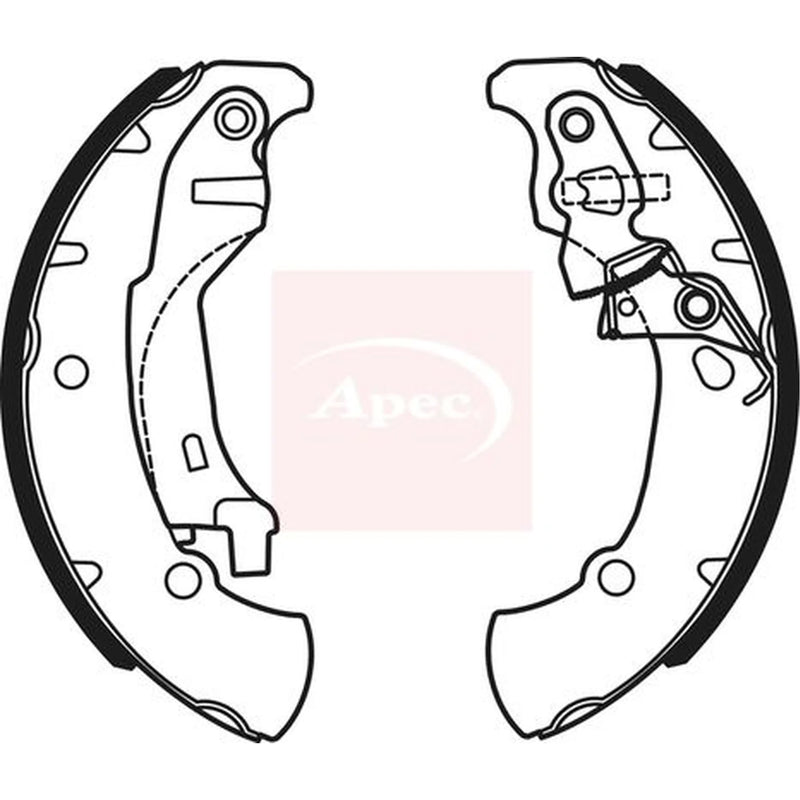 Apec Brake Shoe Set Axle Kit SHU736