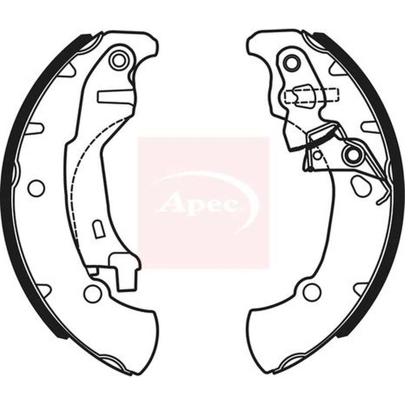 Apec Brake Shoe Set Axle Kit SHU736