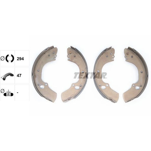 Textar Brake Shoe Set Axle Kit 91063400