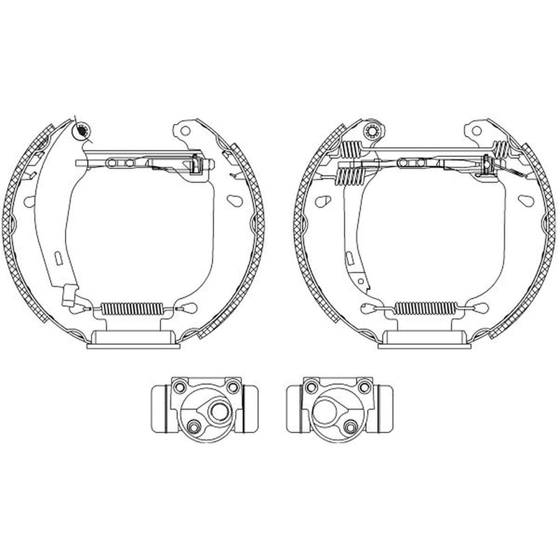 Mintex Brake Shoe Set Axle Kit MSP072
