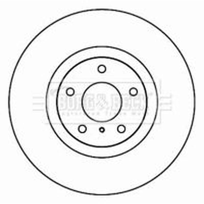 Borg & Beck 2 x Vented Front Brake Discs BBD5799S