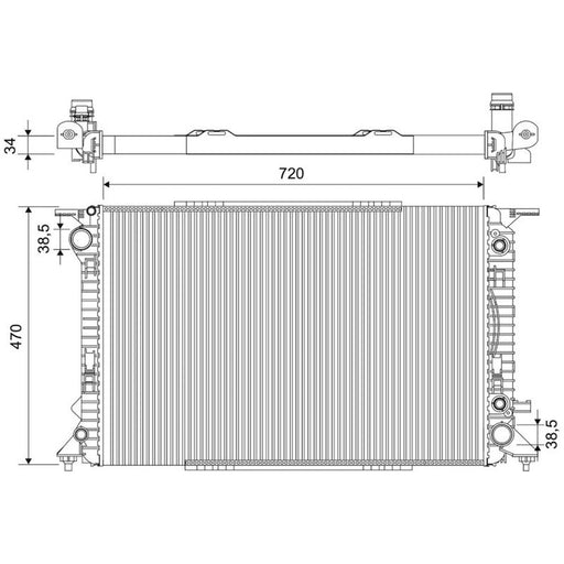 Valeo Engine Radiator 701853