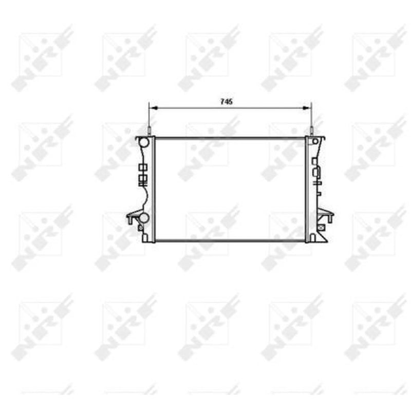 NRF Engine Radiator 58318