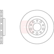 Apec 2 x Vented Rear Brake Discs DSK2431