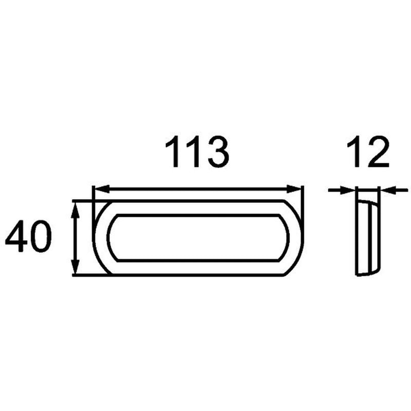 Hella Reflector Front white 8RA 013 403-011