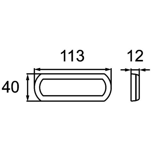 Hella Reflector Rear red 8RA 013 403-001