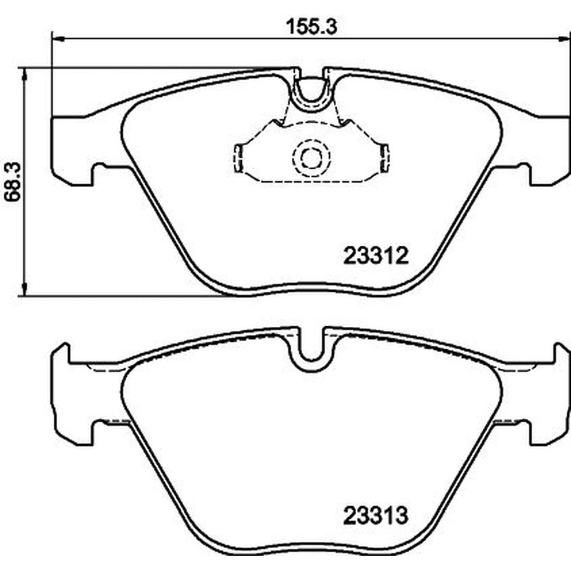 Mintex Front Brake Pad Set MDB3106