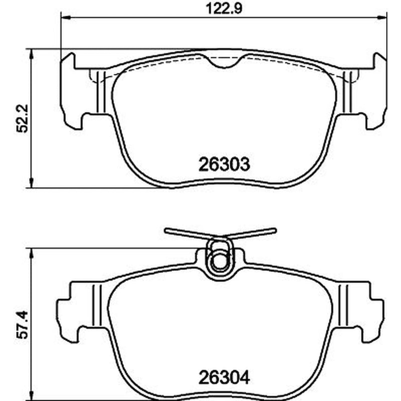 Mintex Rear Brake Pad Set MDB3470