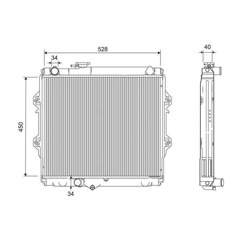 Valeo Engine Radiator 701280