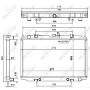 NRF Engine Radiator 56087