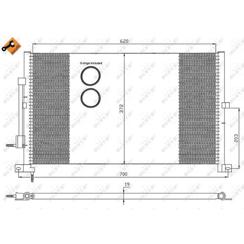 NRF Air Conditioning Condenser 35365