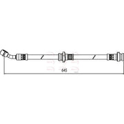 Apec Brake Hydraulic Hose Line Front Left HOS4048