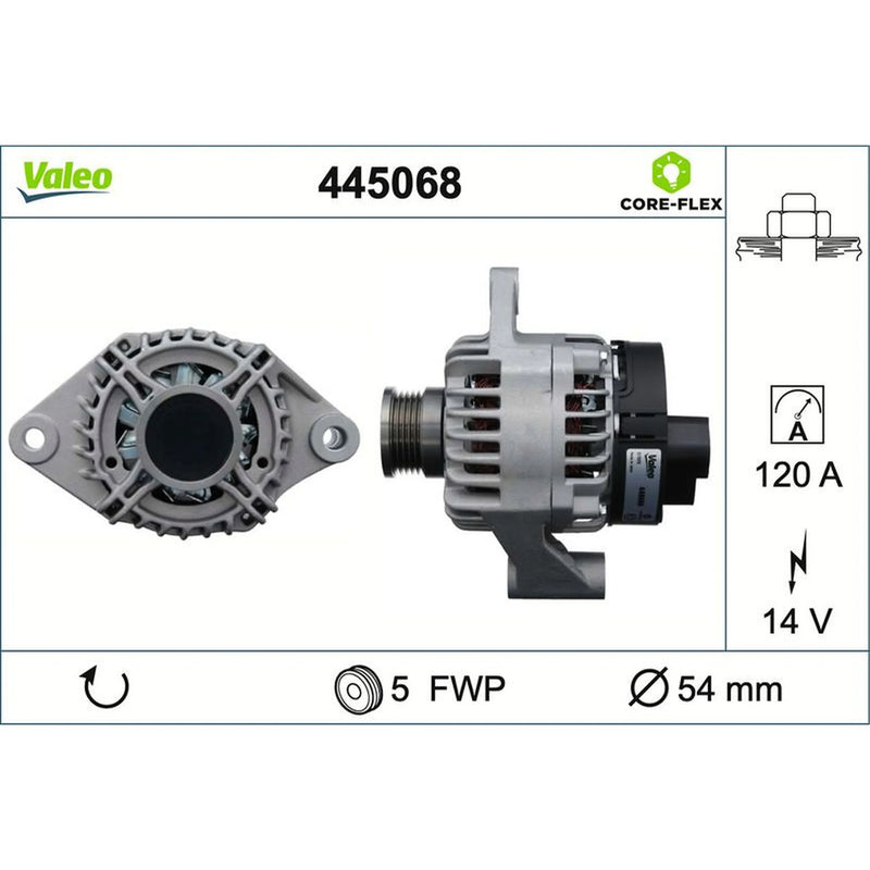 Valeo Car Alternator 12V 445068