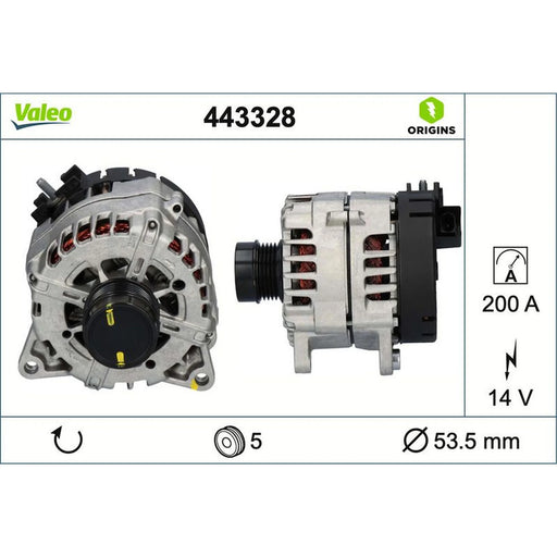 Valeo Car Alternator 12V 443328