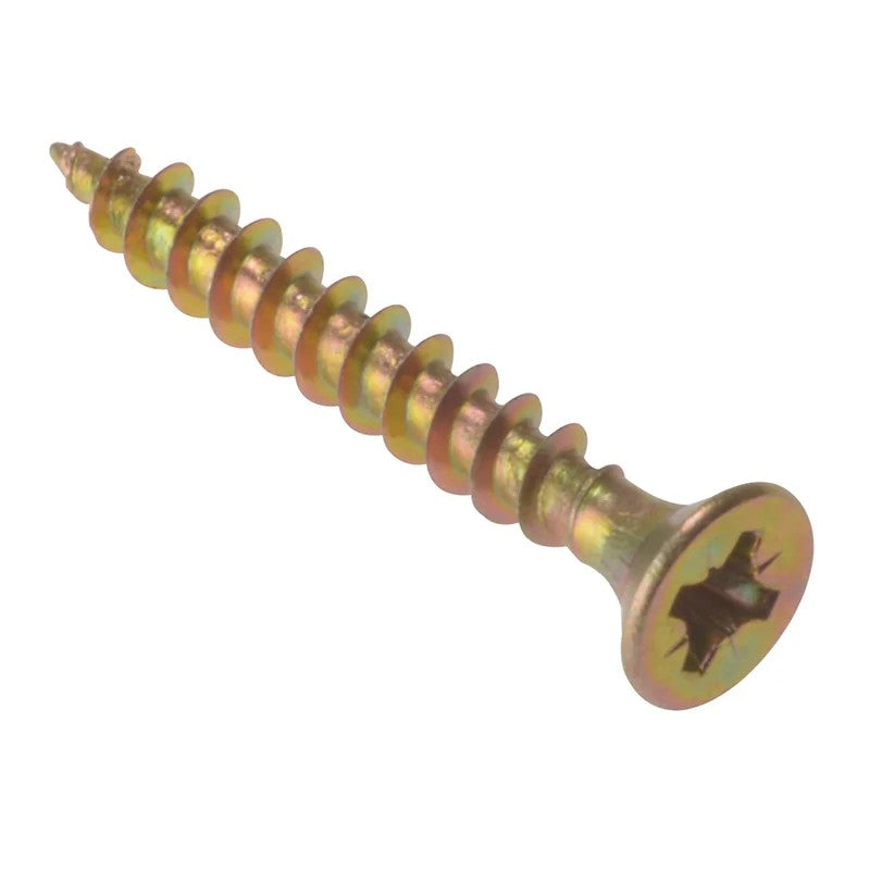 ForgeFix Multi-Purpose Pozi Compatible Screw CSK ST ZYP 3.5 x Box 200 13-50mm