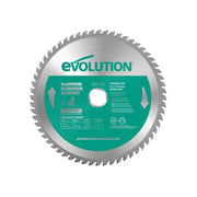Evolution Aluminium Cutting Mitre Saw Blade 210 x 25.4mm x 60T - A210TCT-60MS