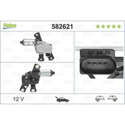 Valeo Front/Rear Wiper Motor Rear 582621