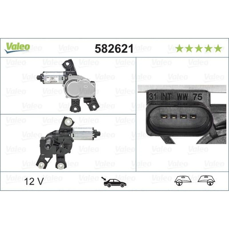 Valeo Front/Rear Wiper Motor Rear 582621