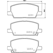DON Front Brake Pad Set PCP1747
