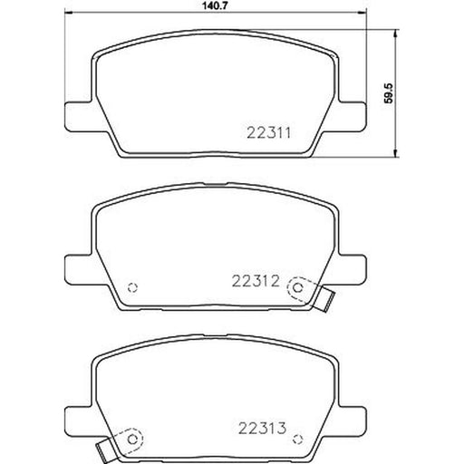 Mintex Front Brake Pad Set MDB4165
