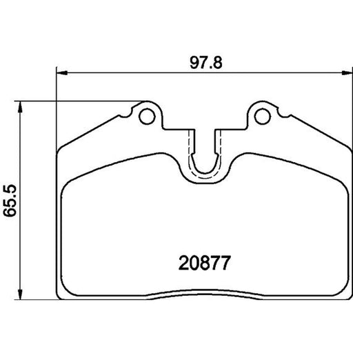 Mintex Rear Brake Pad Set MDB1456