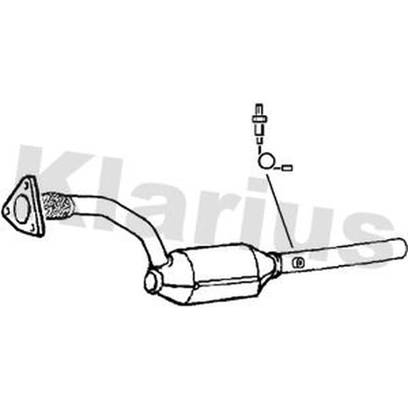 Klarius Catalyst Type Approved With Pipe Front 321621