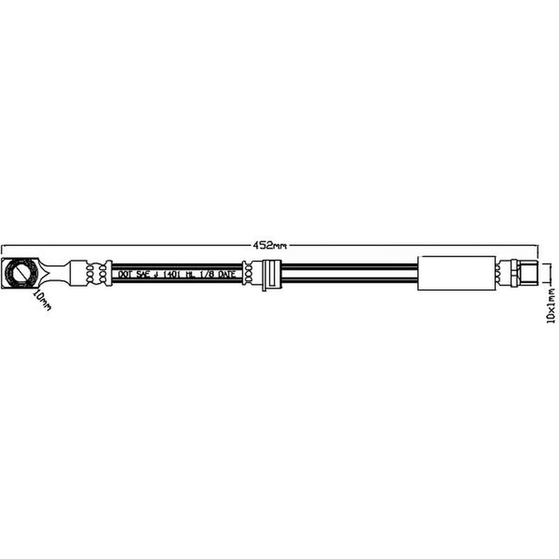 Abtex Brake Hydraulic Hose Line Front ABH1130