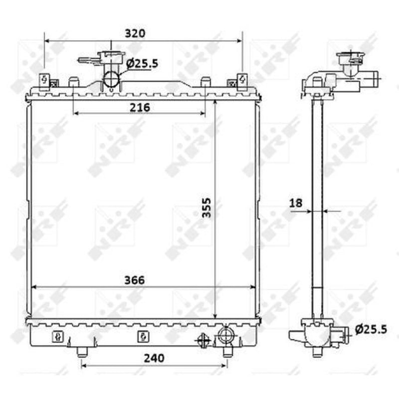 NRF Engine Radiator 58353
