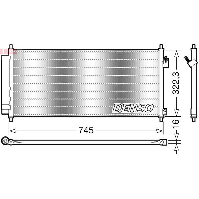 Denso Air Conditioning Condenser DCN40026