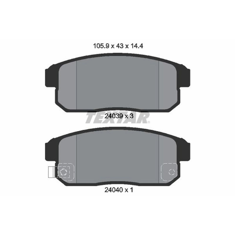 Textar Rear Brake Pad Set 2403901