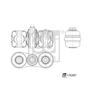 Febi Control/Trailing Arm Rear 176307