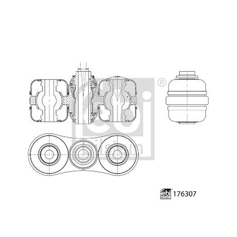 Febi Control/Trailing Arm Rear 176307