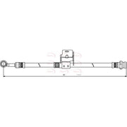 Apec Brake Hydraulic Hose Line Rear Right HOS3857