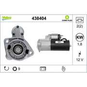 Valeo Starter Motor 12V 1.8kW 9 Teeth 438404