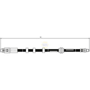 NAPA Brake Hydraulic Hose Line Front NBH1204