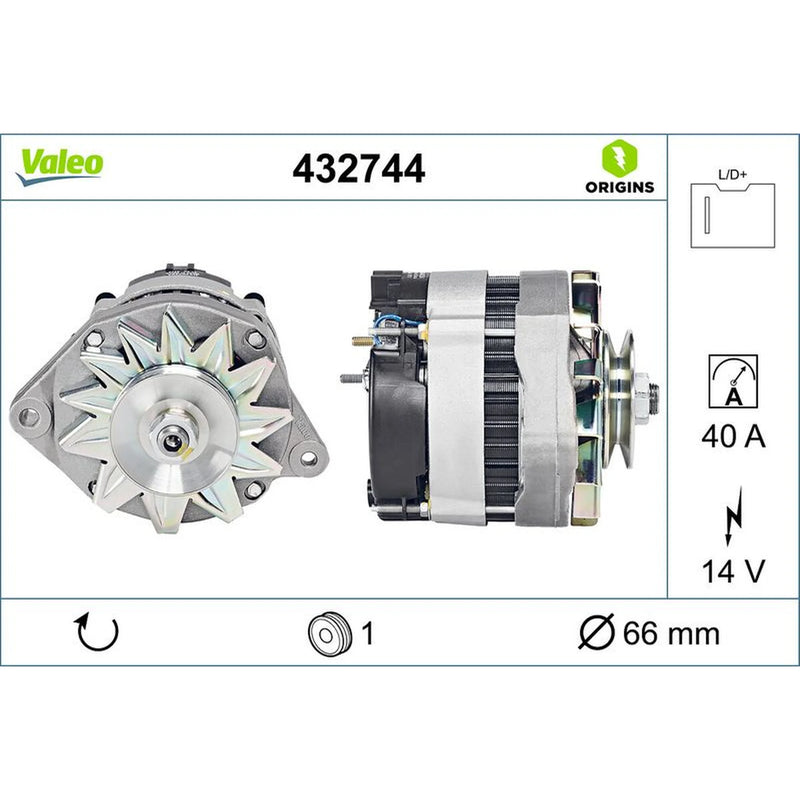 Valeo Car Alternator 12V 432744