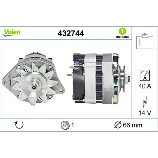 Valeo Car Alternator 12V 432744