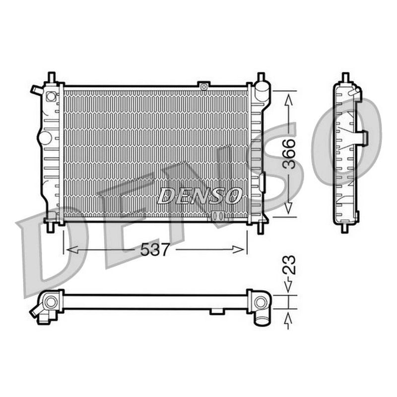 Denso Engine Radiator DRM20011