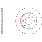 Apec 2 x Vented Front Brake Discs DSK2379