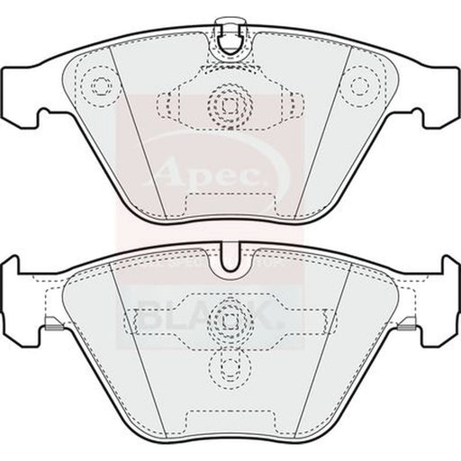 Apec Front Brake Pad Set PAD1263B