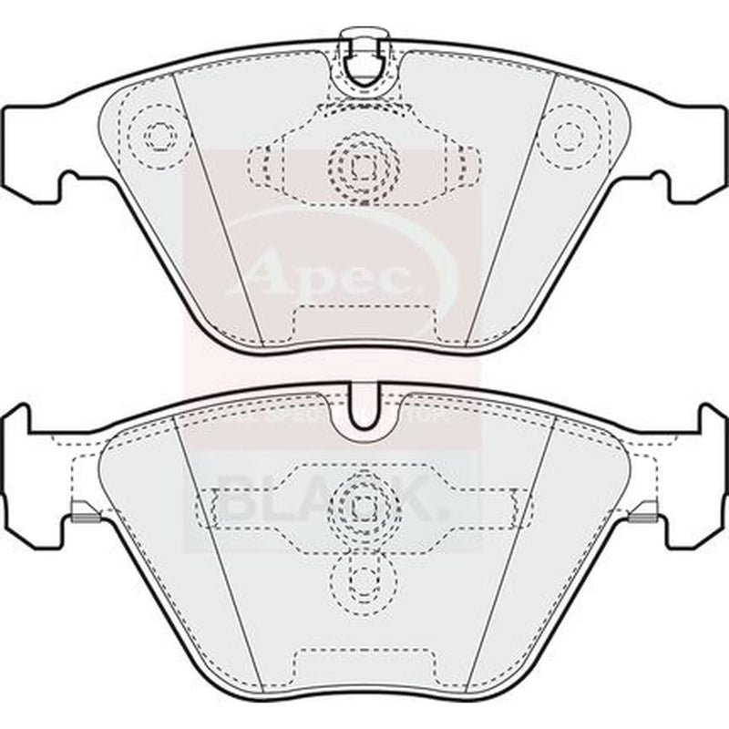 Apec Front Brake Pad Set PAD1263B