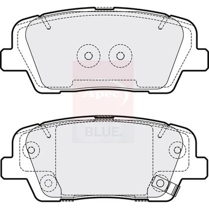 Apec Rear Brake Pad Set PD3662