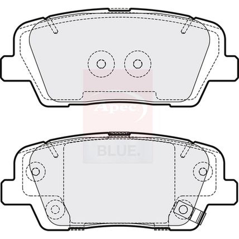 Apec Rear Brake Pad Set PD3662