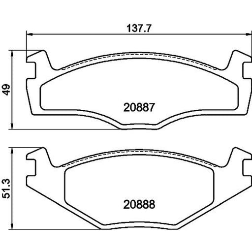 DON Front Brake Pad Set PCP1425