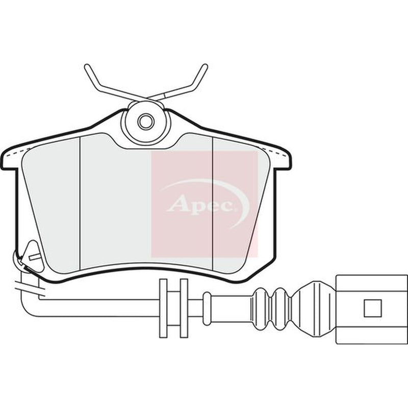 Apec Rear Brake Pad Set PAD1220