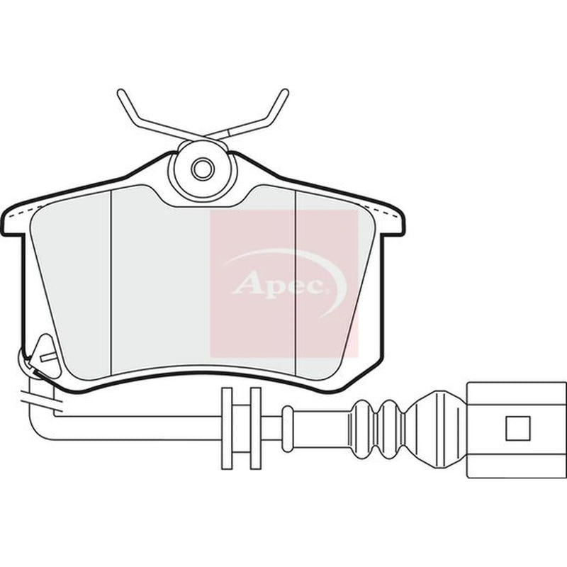 Apec Rear Brake Pad Set PAD1220
